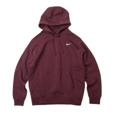 画像1: NIKE Club Fleece Pullover Sweat Hoodie Dark Maroon (1)