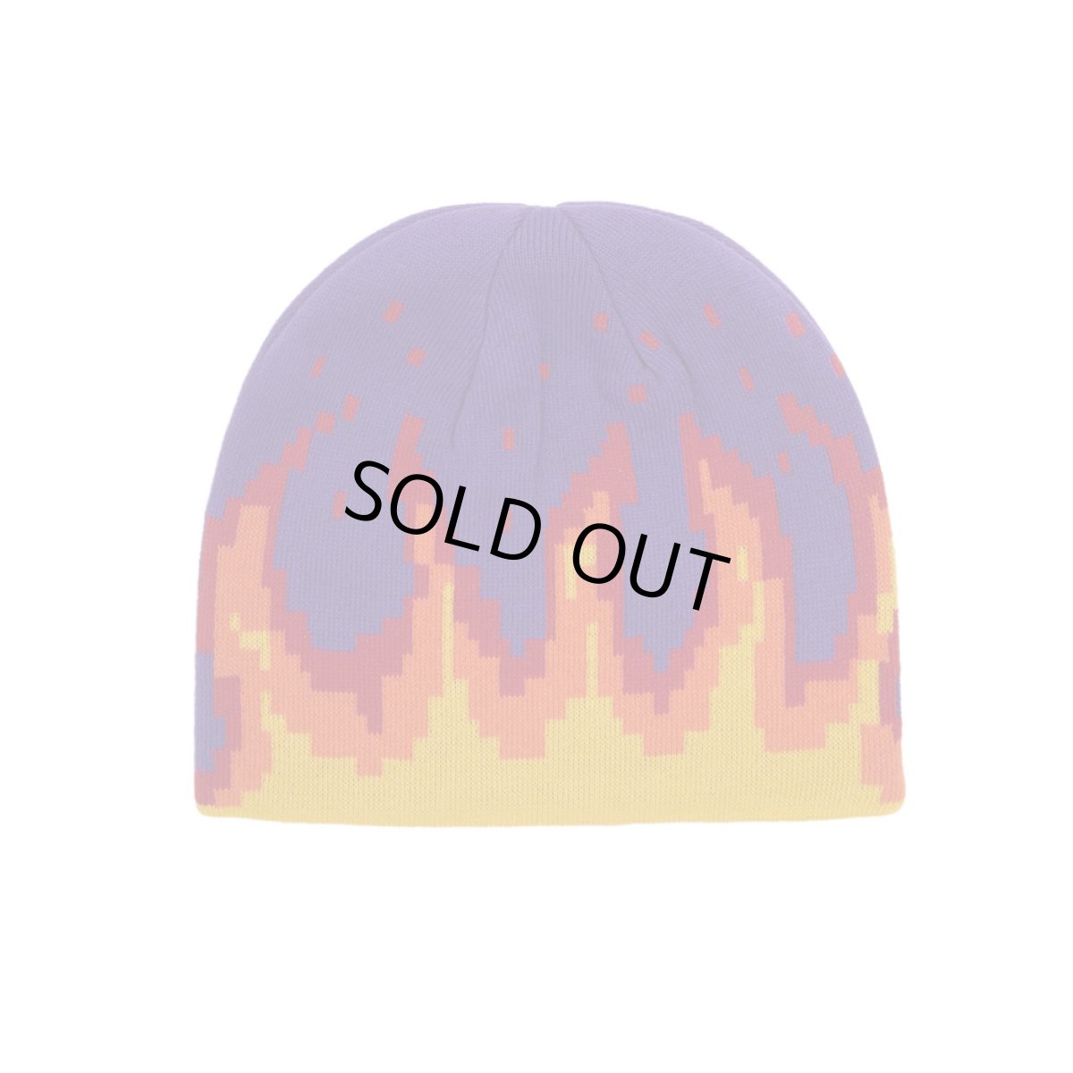 画像1: Corduroy Digi Flames Beanie Purple (1)