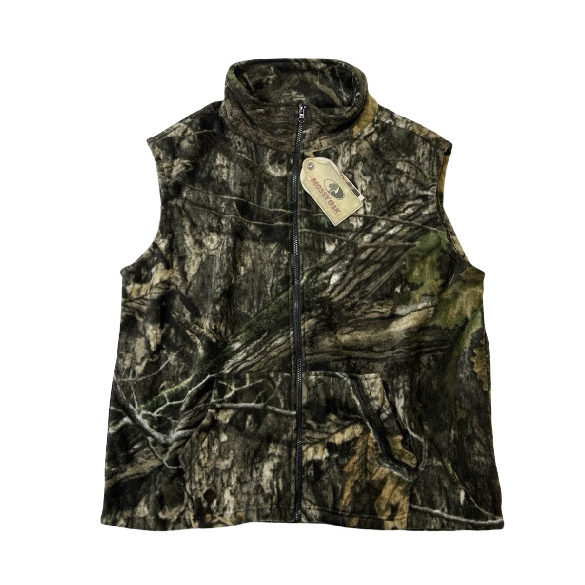 画像1: World Famous Sports Suede Soft Fleece Vest Mossy Oak Country (1)
