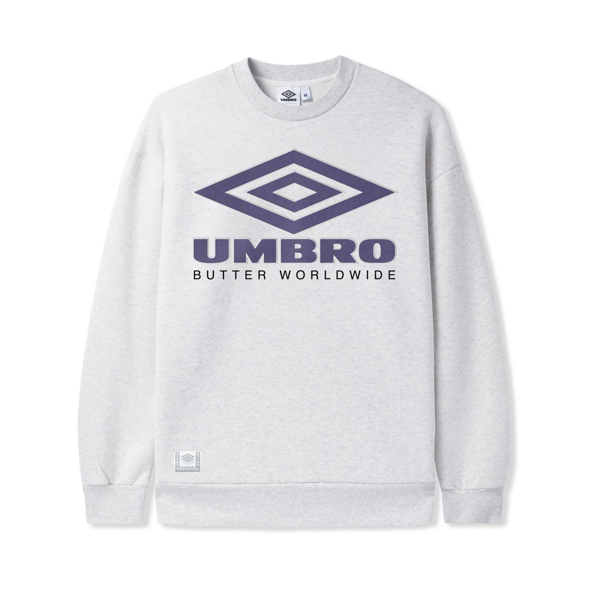 画像1: Butter GoodsｘUmbro Diamond Logo Crewneck Sweatshirts - Ash (1)