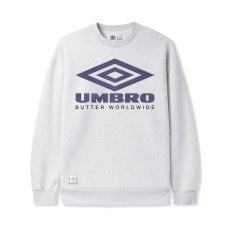 画像1: Butter GoodsｘUmbro Diamond Logo Crewneck Sweatshirts - Ash (1)