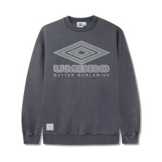 画像1: Butter GoodsｘUmbro Diamond Logo Crewneck Sweatshirts - Slate (1)