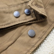 画像8: Calvin Klein Sherpa Lined Duck Canvas Jacket - Brown (8)