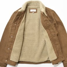 画像3: Calvin Klein Sherpa Lined Duck Canvas Jacket - Brown (3)