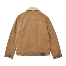 画像2: Calvin Klein Sherpa Lined Duck Canvas Jacket - Brown (2)