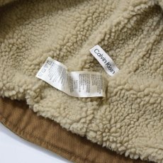 画像10: Calvin Klein Sherpa Lined Duck Canvas Jacket - Brown (10)