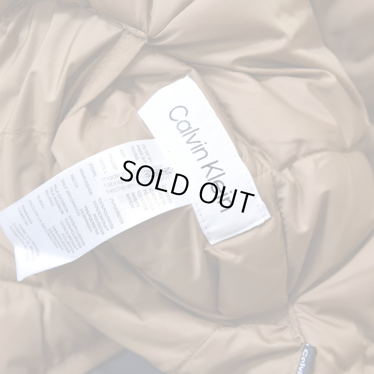 画像6: Calvin Klein Reversivle Quilting Jacket - Brown (6)