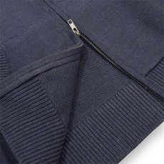 画像3: Hagerstown Double Zip Cotton Knit Hoodie - Blue (3)