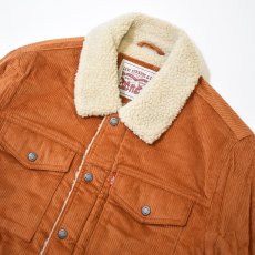画像3: Levi's USA Corduroy Sherpa Lined Trucker Jacket - Brown (3)