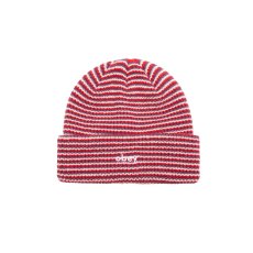 画像1: OBEY Parker Striped Beanie - Red Multi (1)