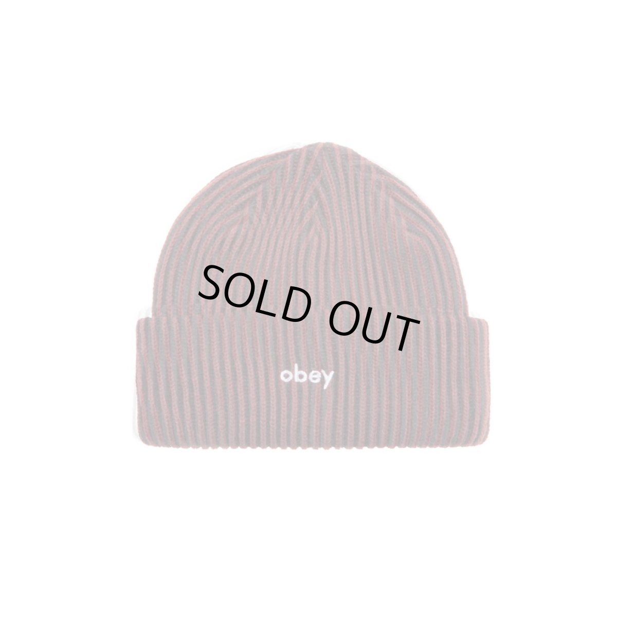 画像1: OBEY Bowery II Tone Rib Beanie - Tawny Port Multi (1)
