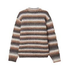 画像2: OBEY Reggie Zip Up Cardigan - Pigment Black Multi (2)