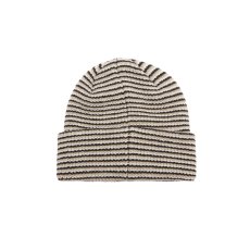 画像2: OBEY Parker Striped Beanie - Gray Mixture (2)