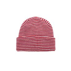 画像2: OBEY Parker Striped Beanie - Red Multi (2)