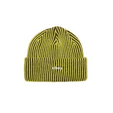 画像1: OBEY Bowery II Tone Rib Beanie - Flourescent Green Multi (1)