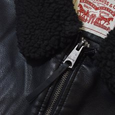 画像7: Levi's Leather Bomber Jacket - Black (7)