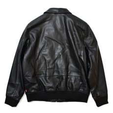 画像4: Levi's Leather Bomber Jacket - Black (4)