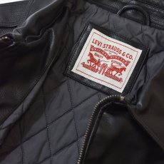 画像6: Levi's Leather Bomber Jacket - Black (6)