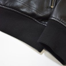 画像9: Levi's Leather Bomber Jacket - Black (9)