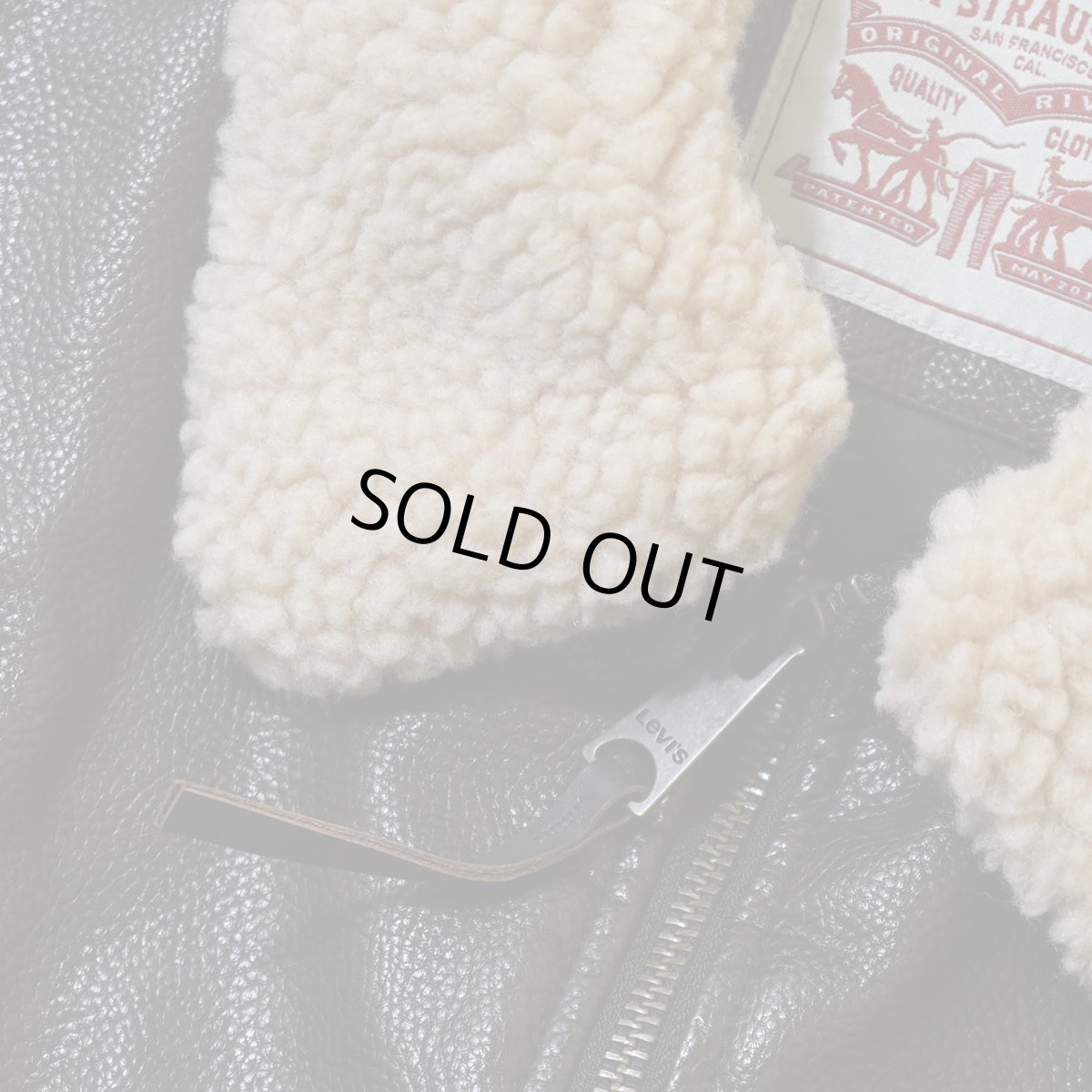 画像7: Levi's Leather Bomber Jacket - Brown (7)