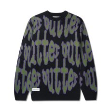 画像1: Butter Goods Frenzy Knit Sweater - Black (1)