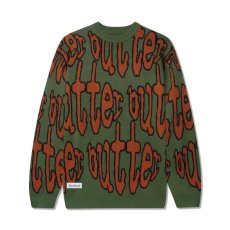 画像1: Butter Goods Frenzy Knit Sweater - Fatigue (1)