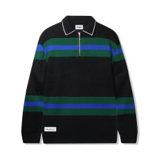 画像1: Butter Goods Polo Knit Sweater - Black (1)