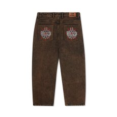画像1: Butter Goods Spider Denim Jeans - Acid Brown (1)