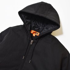 画像3: CornerStone Washed Duck Cloth Insulated Hooded Work Jacket - Black (3)