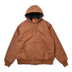 画像1: CornerStone Washed Duck Cloth Insulated Hooded Work Jacket - Brown (1)