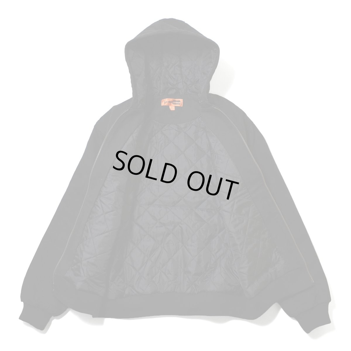 画像2: CornerStone Washed Duck Cloth Insulated Hooded Work Jacket - Black (2)