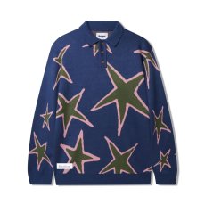 画像1: Butter Goods Star Polo Knit Sweater - Prussian (1)