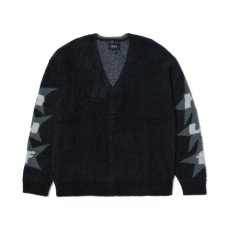 画像1: HUF Ursa Mohair Cardigan - Black (1)