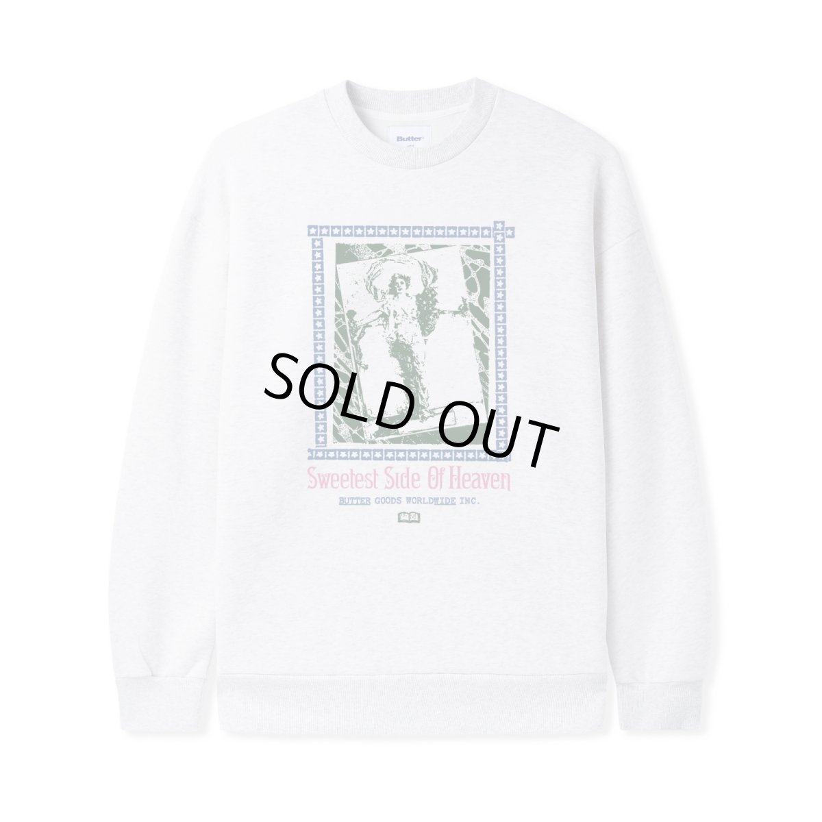 画像1: Butter Goods Angel Crewneck Sweatshirts - Ash (1)