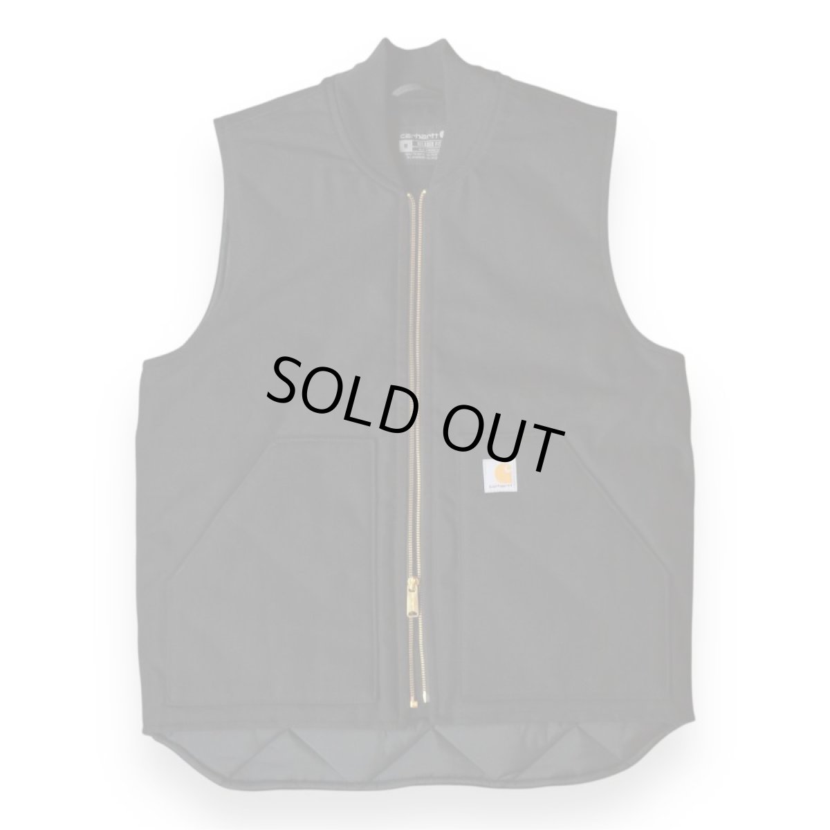 画像1: Carhartt USA V01 Duck Vest - Black (1)