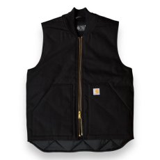 画像1: Carhartt USA V01 Duck Vest - Black (1)