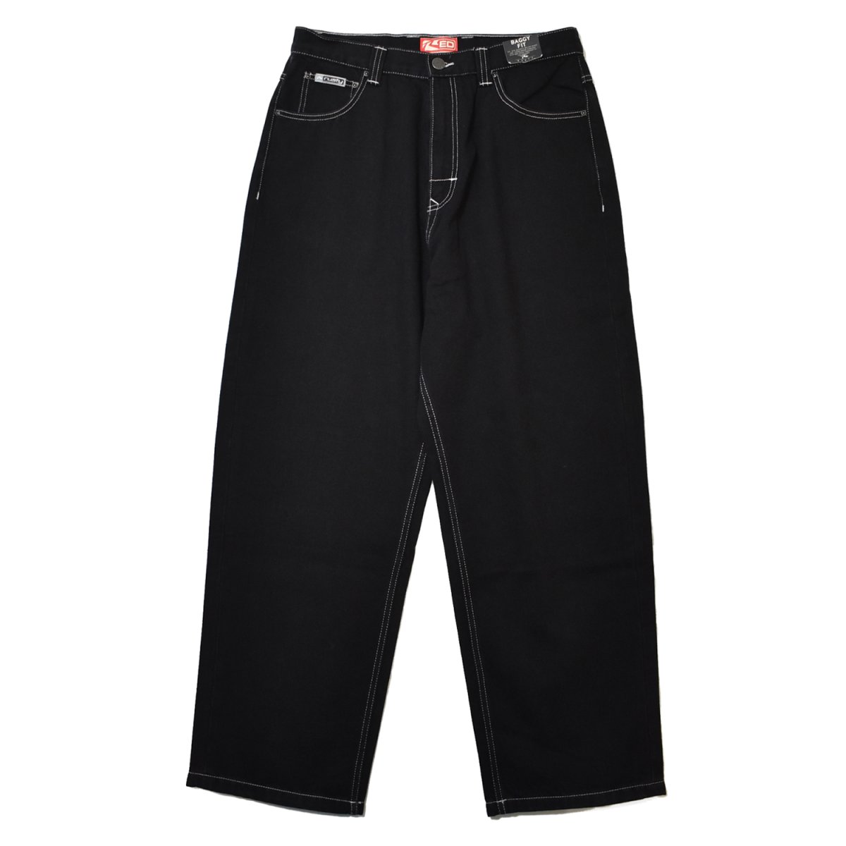 画像1: Rusty Surfboards Escape Baggy Jeans - Black (1)