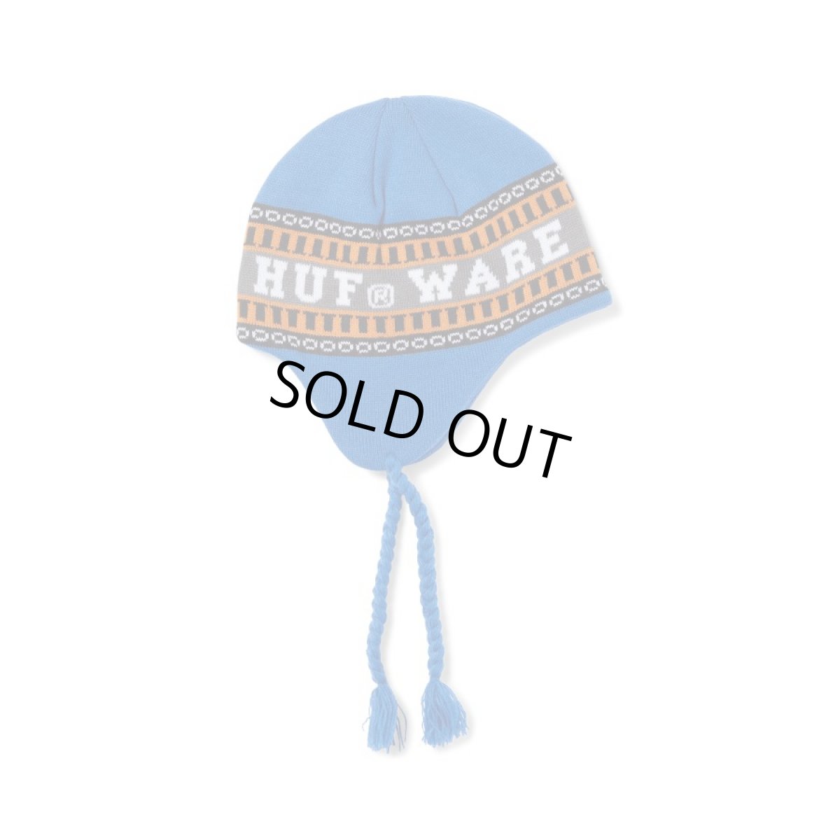 画像1: HUFｘBronze Flap Beanie - Blue (1)