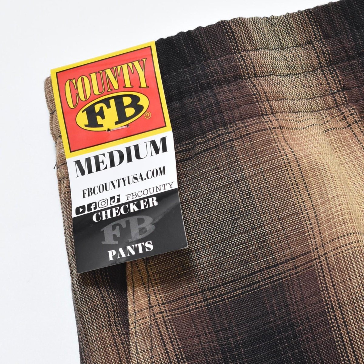 画像5: FB County Cargo Checker Pants - Black/Tan (5)