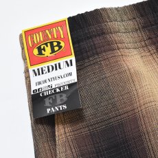 画像5: FB County Cargo Checker Pants - Black/Tan (5)