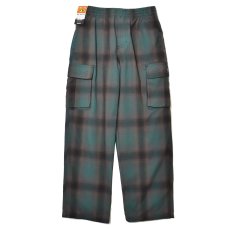 画像1: FB County Cargo Checker Pants - Black/Green (1)