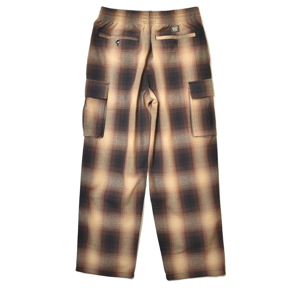 画像2: FB County Cargo Checker Pants - Black/Tan (2)
