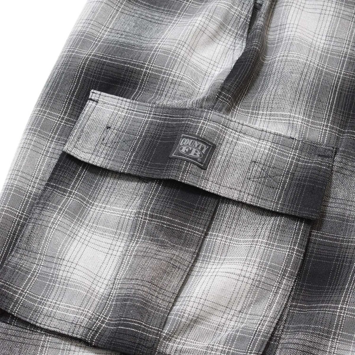 画像6: FB County Cargo Checker Pants - Black/Grey (6)