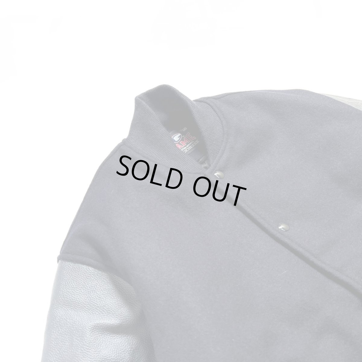 画像3: GAME Sportswear Genuine WoolｘLeather Varsity Jacket - Navy (3)