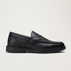 画像1: Hours Is Yours Quick Strike Jacuzzi Unlimited Cohiba Loafer Black Embossed Leather (1)