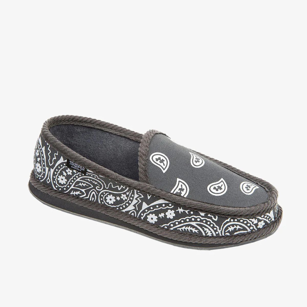 画像2: Trooper America Bandana Slipper GreyxWhite (2)