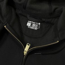 画像3: Carhartt USA K122 Loose Fit Midweight Full-Zip Sweatshirts - Black (3)