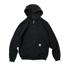 画像1: Carhartt USA K122 Loose Fit Midweight Full-Zip Sweatshirts - Black (1)