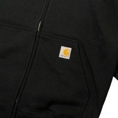 画像4: Carhartt USA K122 Loose Fit Midweight Full-Zip Sweatshirts - Black (4)