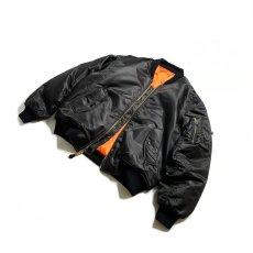 画像3: Rothco MA-1 Flight Jacket - Black (3)
